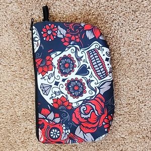 sugar skull makeup bag